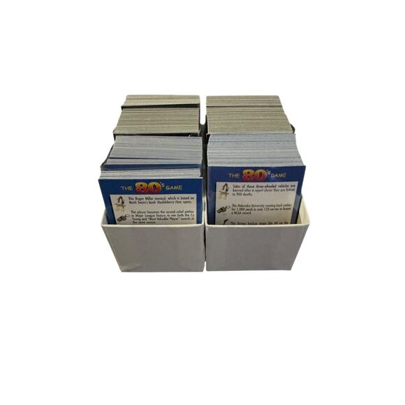 The 80's Game How Much Do You Remember? Question Cards Box 1 & 2 - Picture 2 of 2